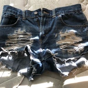 High waisted shorts
